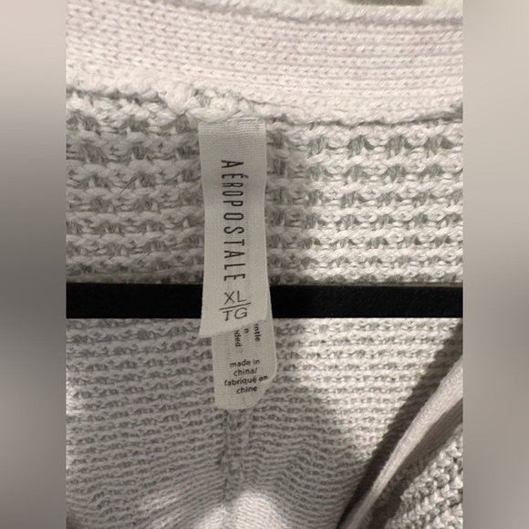 Aeropostale Women's Light Gray Cardigan - Picture 2 of 4
